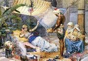 unknow artist Arab or Arabic people and life. Orientalism oil paintings  445 oil painting reproduction